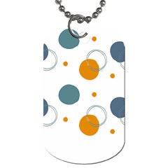 Abstract Circle Pastel Pattern T- Shirt Abstract Circle Pastel Pattern T- Shirt Dog Tag (one Side)