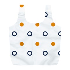 Abstract Dots And Circle Pattern T- Shirt Abstract Dots And Circle Pattern T- Shirt Full Print Recycle Bag (l)