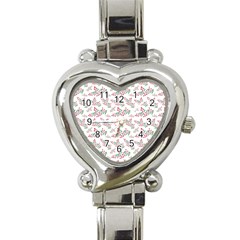 Christmas Shading Festivals Floral Pattern Heart Italian Charm Watch by Sarkoni