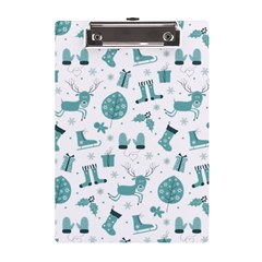 Christmas Seamless Pattern Design A5 Acrylic Clipboard