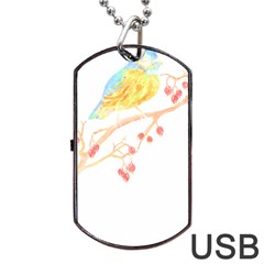 Bird Lover T- Shirtbird T- Shirt (24) Dog Tag Usb Flash (two Sides) by EnriqueJohnson