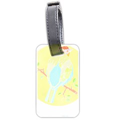 Birds Illustration T- Shirtbird T- Shirt (3) Luggage Tag (two Sides)