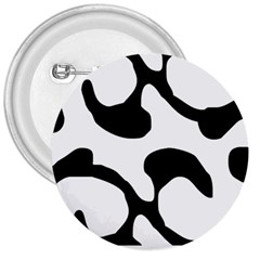 Black And White Swirl Pattern T- Shirt Black And White Swirl Pattern T- Shirt 3  Buttons