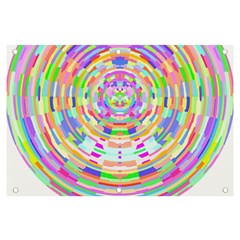 Circle T- Shirt Colourful Abstract Circle Design T- Shirt Banner And Sign 6  X 4  by EnriqueJohnson