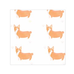 Corgi Dog T- Shirt Pembroke Welsh Corgi Dog Cute Pattern T- Shirt Square Satin Scarf (30  X 30 ) by EnriqueJohnson