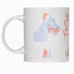 Doberman Pinscher T- Shirt Doberman Pinscher Dog Pattern T- Shirt (1) White Mug