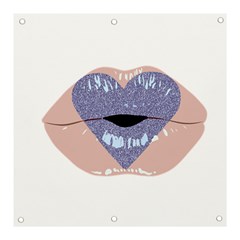 Lips -18 Banner And Sign 3  X 3  by SychEva