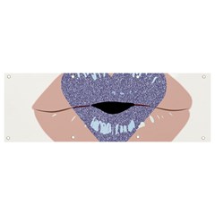 Lips -18 Banner And Sign 9  X 3  by SychEva