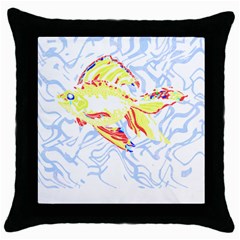 Fishing Lover T- Shirtfish T- Shirt (1) Throw Pillow Case (black) by EnriqueJohnson