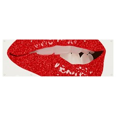 Lips -25 Banner And Sign 12  X 4  by SychEva