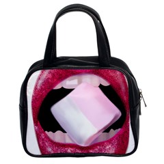 Lips -5 Classic Handbag (two Sides) by SychEva