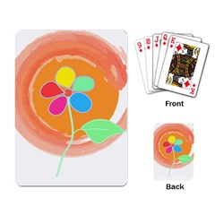 Flowers T- Shirtflowers And Sun T- Shirt Playing Cards Single Design (rectangle)