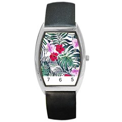 Hawaii T- Shirt Hawaii Antler Garden T- Shirt Barrel Style Metal Watch