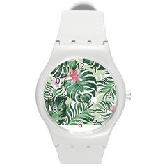 Hawaii T- Shirt Hawaii Jungle Creative T- Shirt Round Plastic Sport Watch (m)