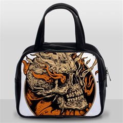 Human Skull  Skull Art Skeleton Illustration Classic Handbag (two Sides)