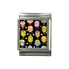 Cute Owls Pattern Italian Charm (13mm) by Ket1n9