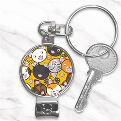 Cats-cute-kitty-kitties-kitten Nail Clippers Key Chain by Ket1n9