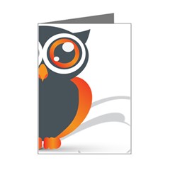 Owl Logo Mini Greeting Card by Ket1n9