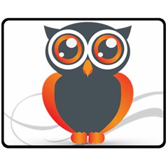 Owl Logo Fleece Blanket (medium) by Ket1n9