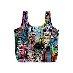 Vintage Horror Collage Pattern Full Print Recycle Bag (s) by Ket1n9