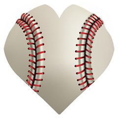 Baseball Wooden Puzzle Heart by Ket1n9