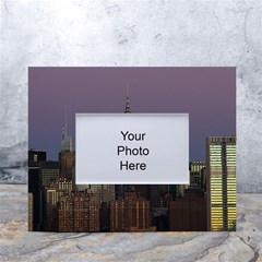 Skyline-city-manhattan-new-york White Tabletop Photo Frame 4 x6  by Ket1n9