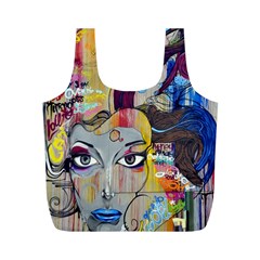 Graffiti-mural-street-art-painting Full Print Recycle Bag (m) by Ket1n9