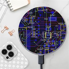 Technology Circuit Board Layout Wireless Fast Charger(white) by Ket1n9