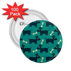 Happy-dogs Animals Pattern 2 25  Buttons (100 Pack)  by Ket1n9