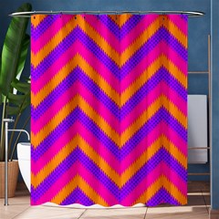 Chevron Shower Curtain 60  X 72  (medium)  by Ket1n9