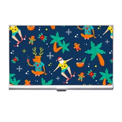 Colorful Funny Christmas Pattern Business Card Holder