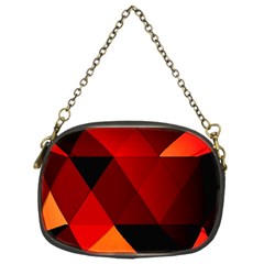 Abstract Triangle Wallpaper Chain Purse (two Sides) by Ket1n9