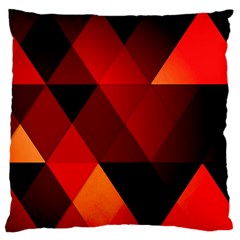 Abstract Triangle Wallpaper Standard Premium Plush Fleece Cushion Case (one Side)