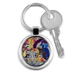 Graffiti-mural-street-art-painting Key Chain (round) by Ket1n9