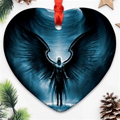 Rising Angel Fantasy Ornament (heart) by Ket1n9