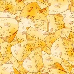 Cheese-slices-seamless-pattern-cartoon-style Play Mat (square) by Ket1n9