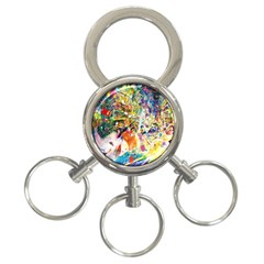 Multicolor Anime Colors Colorful 3-ring Key Chain