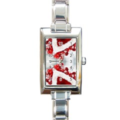 Christmas-background-tile-gifts Rectangle Italian Charm Watch by Grandong