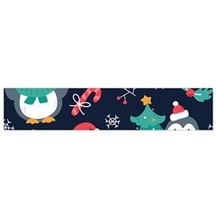 Colorful-funny-christmas-pattern      - Small Premium Plush Fleece Scarf by Grandong