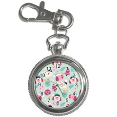 Christmas Paper Stars Pattern Texture Background Colorful Colors Seamless Copy Key Chain Watches by Grandong