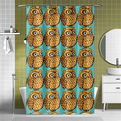 Owl Dreamcatcher Shower Curtain 48  X 72  (small)  by Grandong