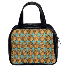 Owl Bird Pattern Classic Handbag (two Sides) by Grandong