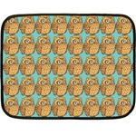 Owl Bird Pattern Fleece Blanket (Mini) 35 x27  Blanket