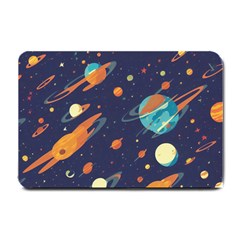 Space Galaxy Planet Universe Stars Night Fantasy Small Doormat by Grandong