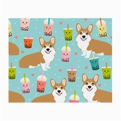 Welsh Corgi Boba Tea Bubble Cute Kawaii Dog Breed Small Glasses Cloth by Grandong