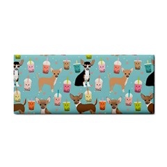 Chihuahua Bubble Kawaii Boba Tea Cute Dog Hand Towel by Grandong