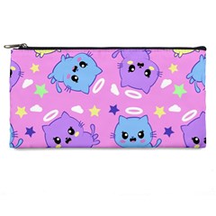 Seamless Pattern With Cute Kawaii Kittens Pencil Case by Grandong