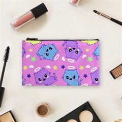 Seamless Pattern With Cute Kawaii Kittens Cosmetic Bag (small) by Grandong