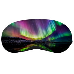 Aurora Borealis Polar Northern Lights Natural Phenomenon North Night Mountains Sleep Mask by Grandong