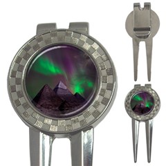 Fantasy Pyramid Mystic Space Aurora 3-in-1 Golf Divots by Grandong